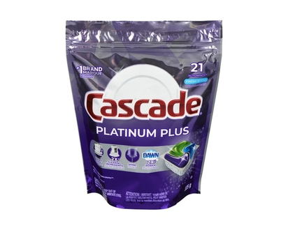 Cascade Platinum Plus Dishwasher Detergent, Fresh Scent, 21 Action Pacs - 21.0 EA