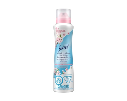 Secret Dry Spray Aluminum Free Deodorant for Women, Cherry Blossom - 116 G