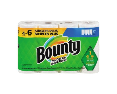 Bounty Essuie-tout 4=6 rouleaux - 4 CHA