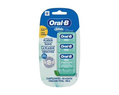 Oral B Oral-B Glide Pro-Health Comfort Plus Dental Floss, Extra Soft, Value 3 Pack (40m Each) - 1 EA