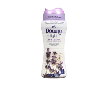 Downy Light Laundry Scent Booster Beads for Washer, White Lavender, with No Heavy Perfumes - 379 G