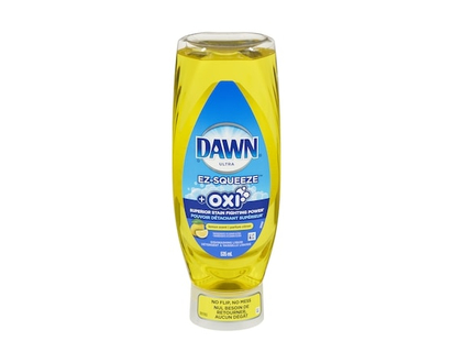 Dawn Ultra + Oxi EZ-Squeeze Dish Soap, Dishwashing Liquid, Lemon - 535.0 ML