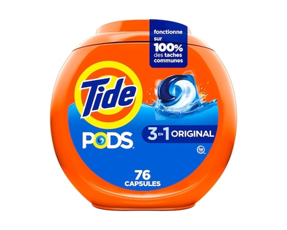 Tide Détergent à lessive Tide Pods parfum original, 76 unités - 76.0 EA