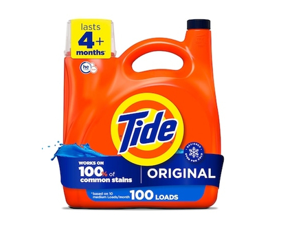 Tide Liquid Laundry Detergent, Original Scent, 100 Loads - 3.9 L