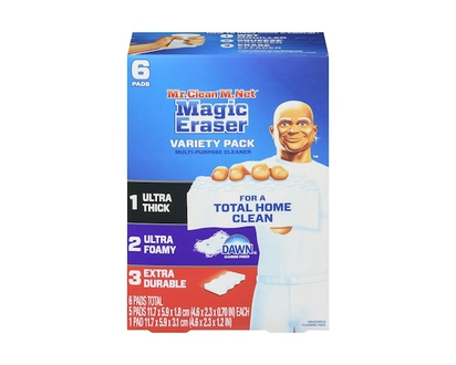 Mr. Clean Magic Eraser, Variety Pack 6 Pads - 6.0 EA