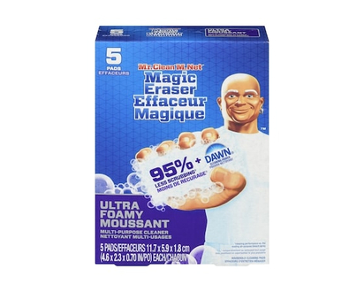 Mr. Clean Magic Eraser Ultra Multi Purpose Cleaner, Foaming Magic Eraser Sponge Multi Surface Cleaner, 5ct - 5.0 EA
