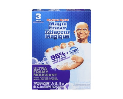 Mr. Clean Magic Eraser Ultra Multi Purpose Cleaner, Foaming Magic Eraser Sponge Multi Surface Cleaner, 3ct - 3.0 EA