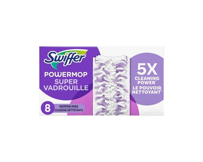 Swiffer PowerMop Multi-Surface Mopping Pad Refills for Floor Cleaning, 8 count - 8.0 EA