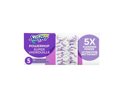 Swiffer PowerMop Multi-Surface Mopping Pad Refills for Floor Cleaning, 5 count - 5.0 EA