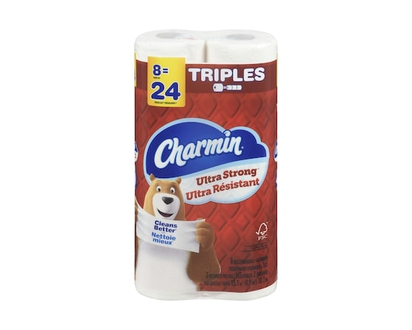 Charmin Ultra Strong Toilet Paper, 8 Equal 24 Rolls, 165 Bathroom Tissues per roll - 8.0 EA