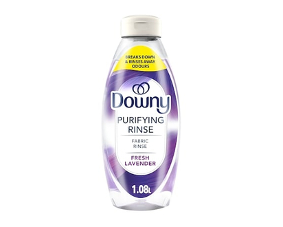 Downy Purifying Rinse Laundry Odour Remover and Fabric Softener, Fresh Lavender fl oz., Safe On All Fabrics, HE Compatible - 1.09 L