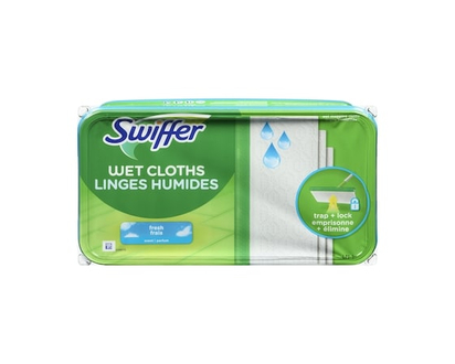 Swiffer Sweeper Wet Mopping Cloth Refills for Floor Mopping and Cleaning, Multi-Surface Floor Cleaner, Fresh Scent, 24 count - 24.0 EA