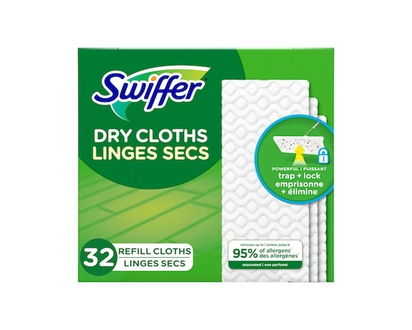 Swiffer Sweeper Dry Multi-Surface Sweeping Cloth Refills for Floor Sweeping and Cleaning, Unscented, 32 count - 32.0 EA