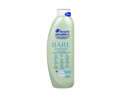Head & Shoulders BARE Itch Control Dandruff Shampoo, Anti-Dandruff Treatment - 400.0 ML