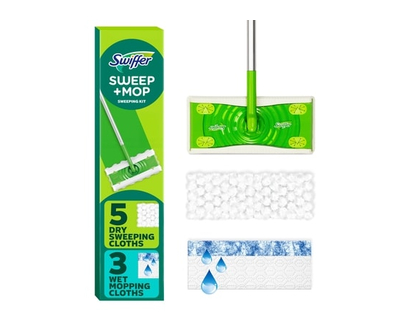 Swiffer Sweeper Pet Sweep + Mop Broom & Mop Alter, Dry & Wet Floor Cleaner, Fresh Scent, Cleaning Set - 1.0 EA