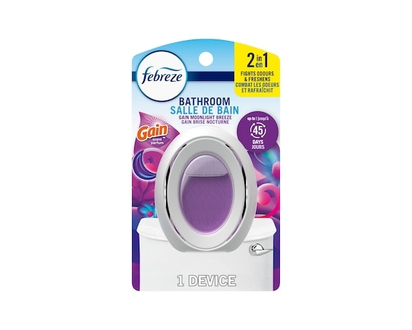 Febreze Assainisseur d’air Salle de bain, combat les odeurs, parfum Brise nocturne, 1 unité - 7.5 ML