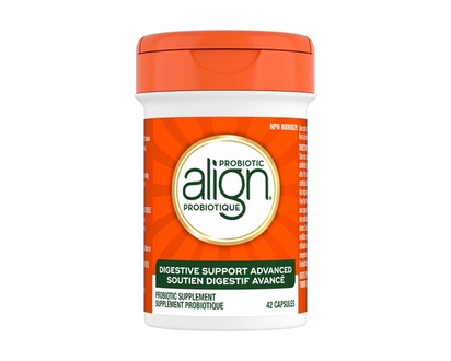 Align Comprimés de probiotiques soutien digestif avancé, la marque nº1 de probiotiques par les médecins‡, 5X plus de bonnes bactéries^, soulage les sy
