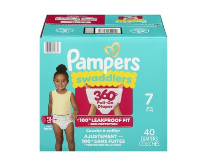 Diapers - Swaddlers 360°, Size 7, 40 Count - 40.0 EA
