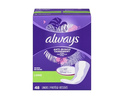 Always Liners Unscented, Long 48-count - 48.0 EA