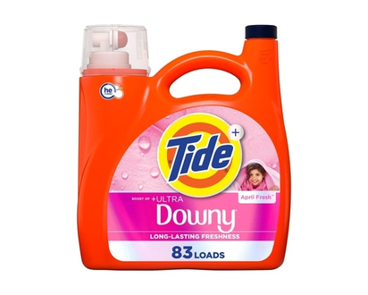 Tide Plus Boost of Ultra Liquid Laundry Detergent, April Fresh Scent, 83 Loads, Laundry Detergent Liquid with Long-Lasting Freshness - 3460.0 ML