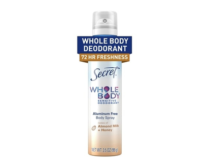 Secret Whole Body Spray Almond Milk & Honey - 99 G