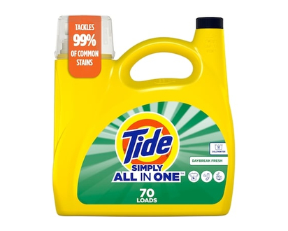 Tide Simply Liquid Laundry Detergent, Daybreak Fresh Scent, 70 Loads, All-In-One Detergent - 2.72 L