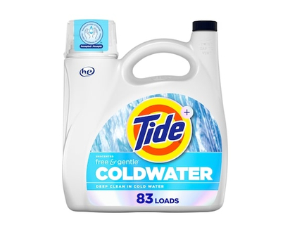 Tide Ultra Coldwater Liquid Laundry Detergent, Original Scent, 83 Loads, Laundry Detergent Liquid Formulated for Cold Water - 3.46 L