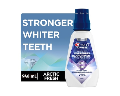Crest 3D White Peroxide Whitening Mouthwash - 946.0 ML