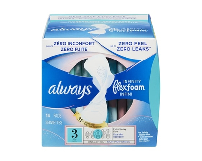 Infinity Pads Size 3 Unscented, 14-Count - 14.0 EA
