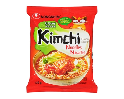 Nong Shim Noodles With Soup Mix Kimchi Flavour - 120 G