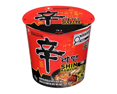 Nong Shim Shin Brand Cup Noodle, Oolongmen Shin - 75 G