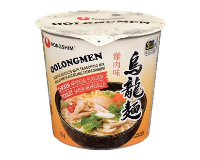 Nong Shim Cup Noodle, Oolongmen Chicken - 75 G