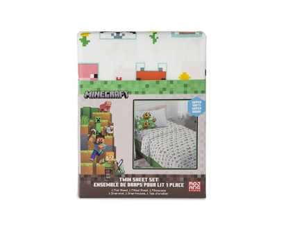 MINECRAFT Beautiful Day - Sheet Set - Twin - 1.0 EA