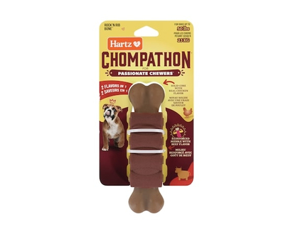 Hartz Chompathon For Passionate Chewers Rock 'n Rib Bone - 1.0 EA