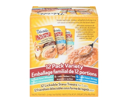 Hartz Lickable Stew Treats For Cats Pack Variety - 40.0 G