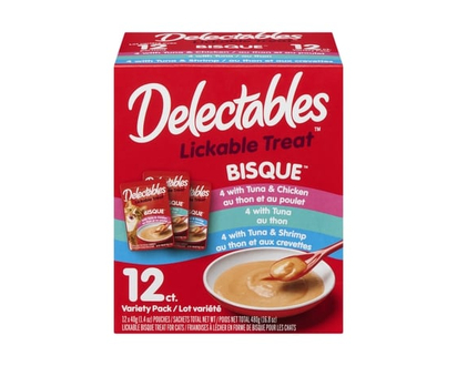 Hartz Lickable Bisque Treats For Cats Pack Variety - 40.0 G
