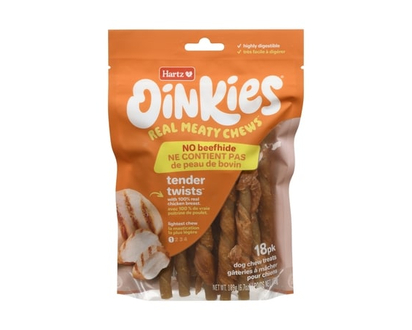 Hartz Dog Chew Treats Tender Twists Lightest Chew - 189.0 G