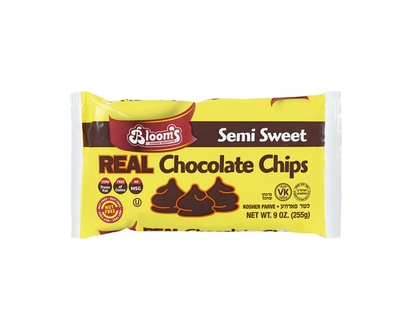 Blooms Real Chocolate Chips, Semi Sweet - 255.0 G