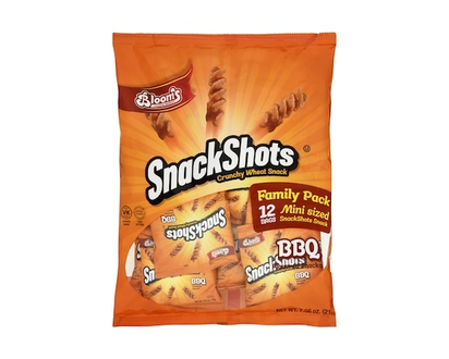 Blooms Kosher BBQ Mini Sized Flavored Snack, Family Pack 12 Bags - 216.0 G