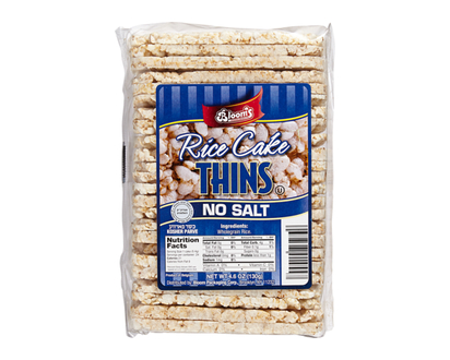 Blooms Rice Cake Thins, Unsalted - 130.0 G