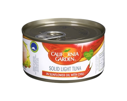 California Garden Solid Light Tuna In Sunflower Oil With Chili - 185.0 G