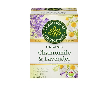 Traditional Medicinals Chamomile & Lavender Organic Wrapped Tea Bags - 16.0 EA