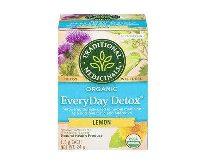 Traditional Medicinals Everyday Detox Lemon Organic Wrapped Tea Bags - 16.0 EA
