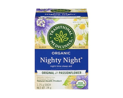 Traditional Medicinals Wrapped Tea Bags Nighty Night Original With Passionflower Organic - 16.0 EA