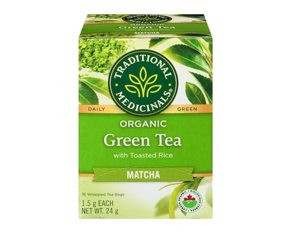 Traditional Medicinals Thé vert avec riz grillé matcha biologique - 16.0 EA