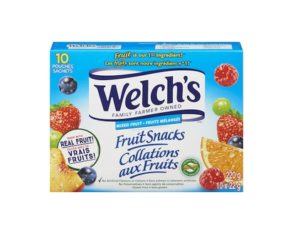 Welch’s Collations Aux Fruitsfruits Mélangés 10 x 22g - 22.0 G