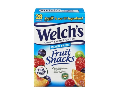 Welch’s Collations aux fruits fruits mélangés 28 sachets - 22.0 G