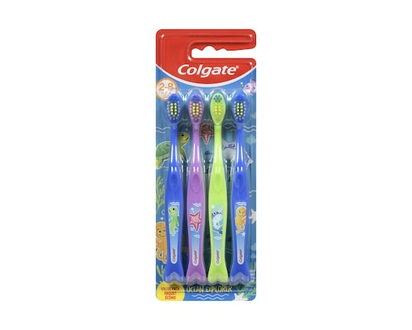 Colgate Toothbrushes Extra Soft Ocean Explorer 2-8 Years Value Pack - 4.0 EA