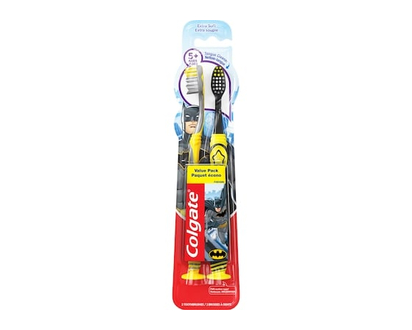 Colgate Kids Extra Soft Toothbrush with Suction Cup, Batman - 1.0 EA