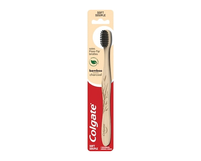Colgate Toothbrushes, Bamboo Charcoal Manual Toothbrush Soft 1 Count - 1.0 EA